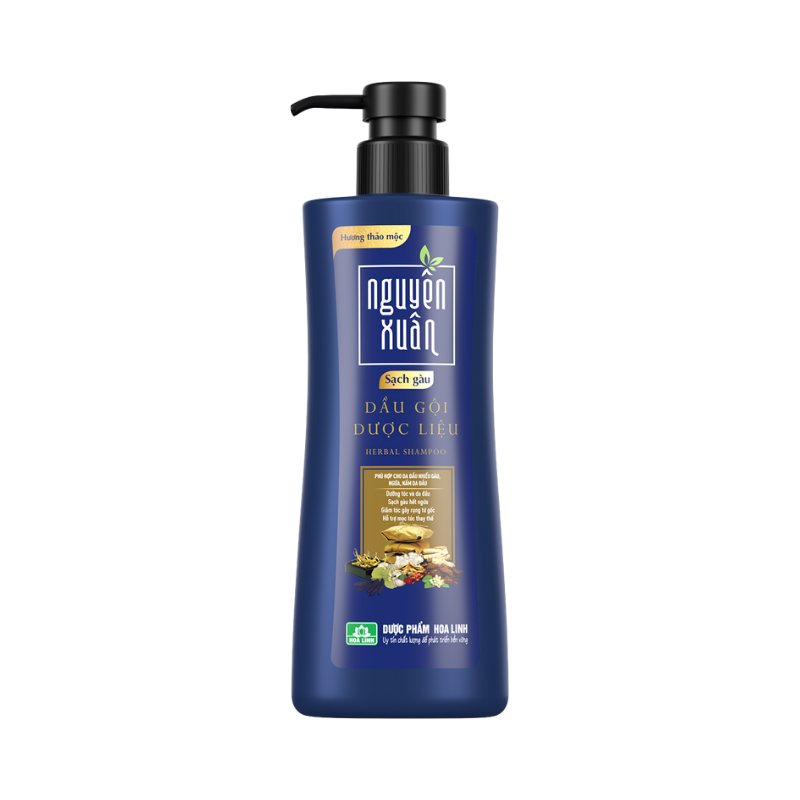 Khám phá Dầu Gội Nguyên Xuân Dược Liệu Sạch Gàu 450ml - Xanh Dương Đậm thuộc nhóm gội nguyên xuân