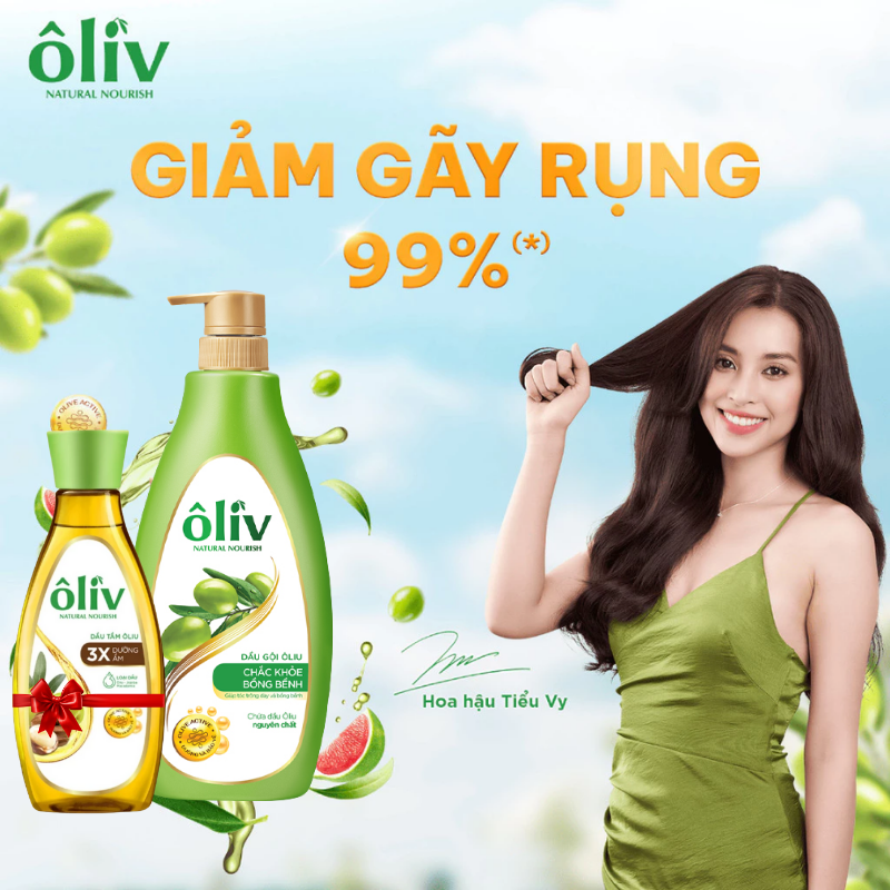 Dầu Gội Ôliv Ôliu Chắc Khỏe Bồng Bềnh 650ml Tặng Dầu Tắm Oliu 3X Dưỡng Ẩm