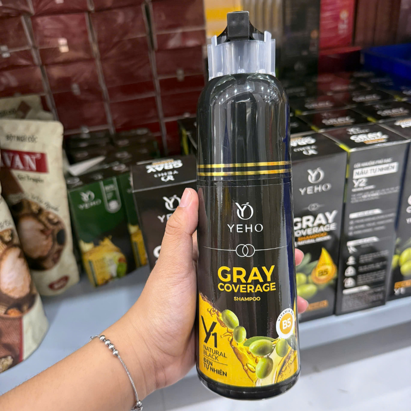 Dầu Gội Phủ Bạc Yeho Y1 Màu Đen 425g
