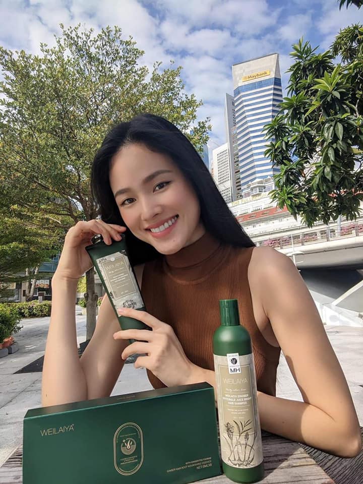 Combo dầu gội xả gừng hà thủ ô Weilaiya gồm 1 dầu gội 400ml, 1 dầu xả 250ml và 1 bộ mini gội xả