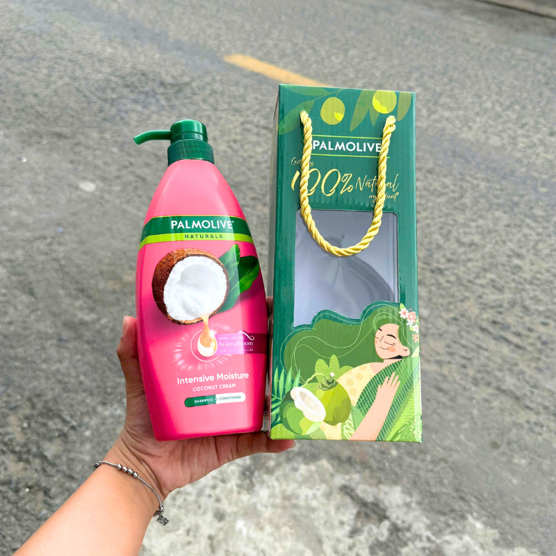 Hình ảnh tổng thể chai dầu gội xả 600ml với vòi bơm tiện dùng