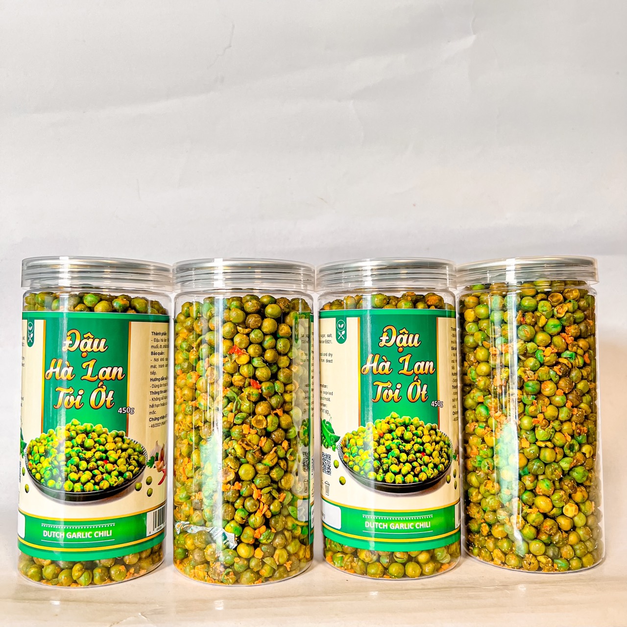 Đậu Hà Lan Tỏi Ớt 450g Hộp