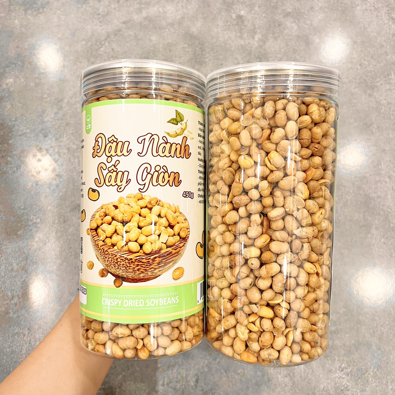 Hạt đậu nành sấy giòn với màu sắc tự nhiên, dễ dùng hằng ngày