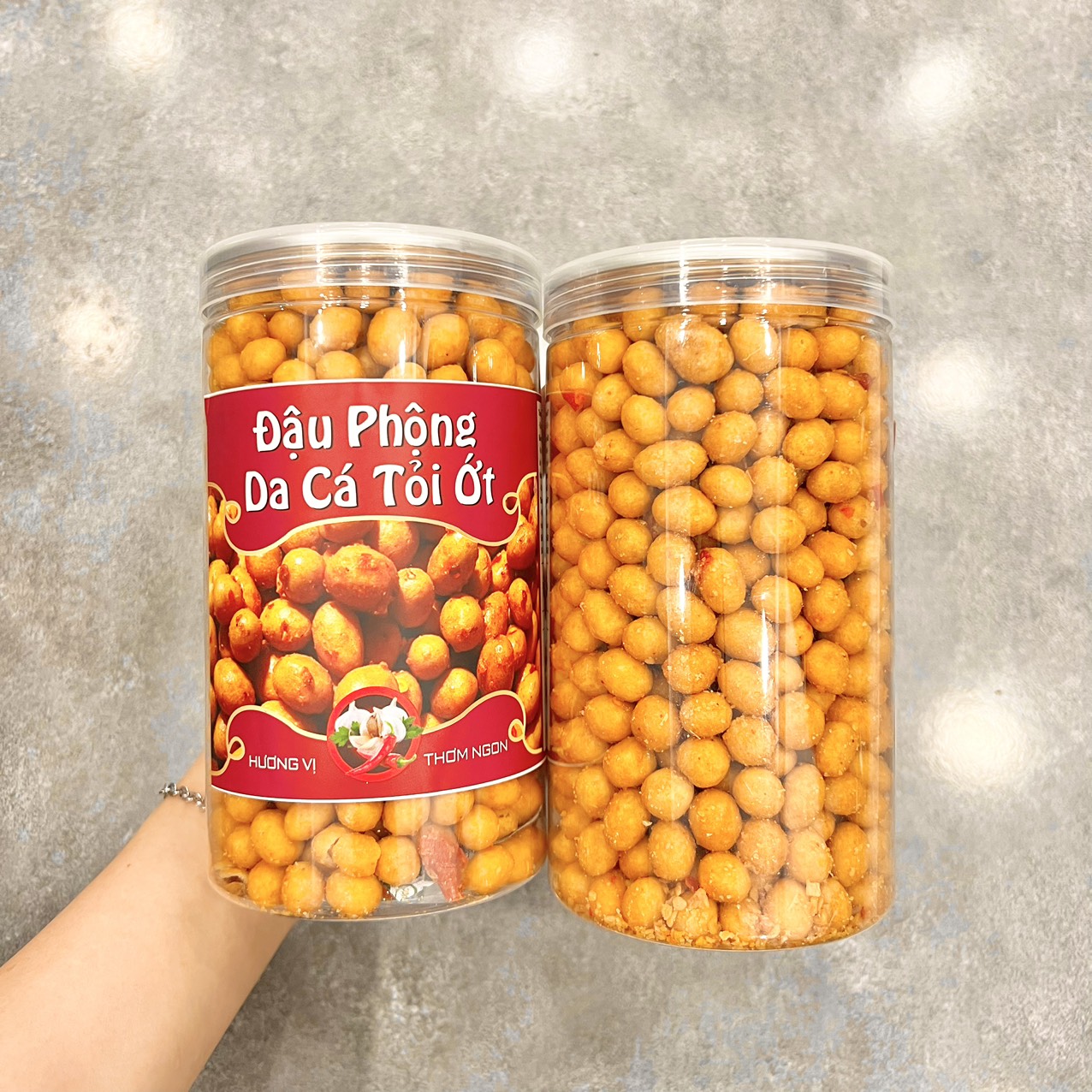 Đậu Phộng Da Cá Tỏi Ớt 500g
