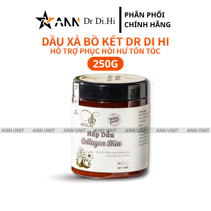Dầu Xả Bồ Kết Bưởi Collagen Dừa Dr Di Hi 250g