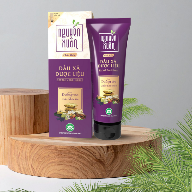 Dầu Xả Dược Liệu Nguyên Xuân Chắc Khỏe 150ml Màu Tím