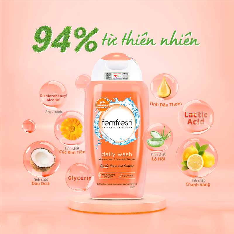 Dung Dịch Vệ Sinh Phụ Nữ Femfresh Intimate Skin Care Daily Wash 250ml
