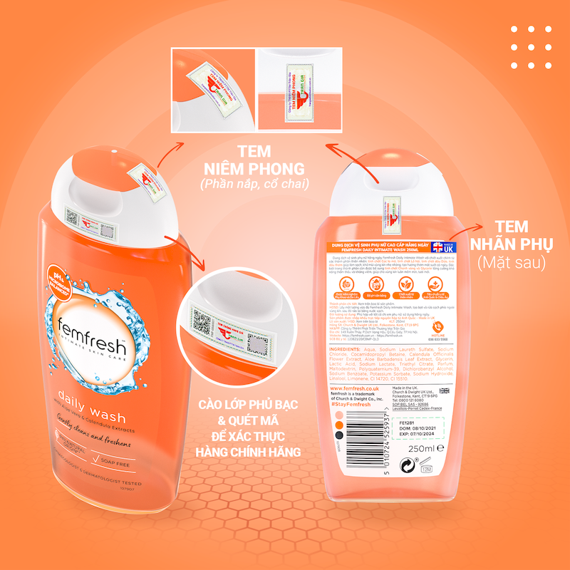 Dung Dịch Vệ Sinh Phụ Nữ Femfresh Intimate Skin Care Daily Wash 250ml