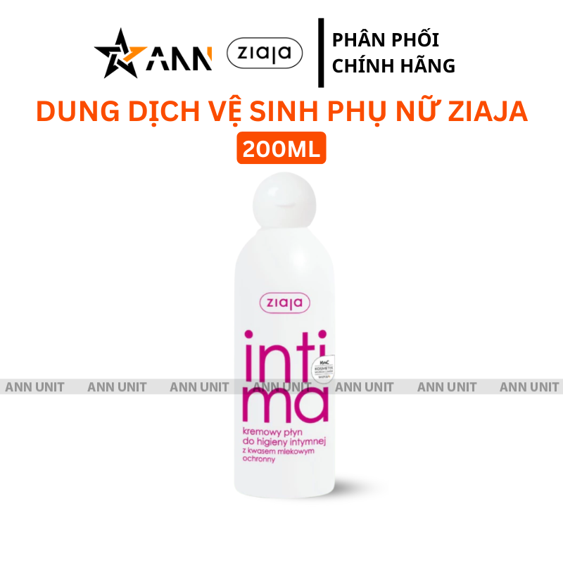 Hình chai màu hồng dung tích 200ml của dòng Intima