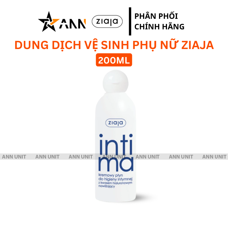 Dung Dịch Vệ Sinh Phụ Nữ Ziaja Intima 200ml Xanh Dương Đậm