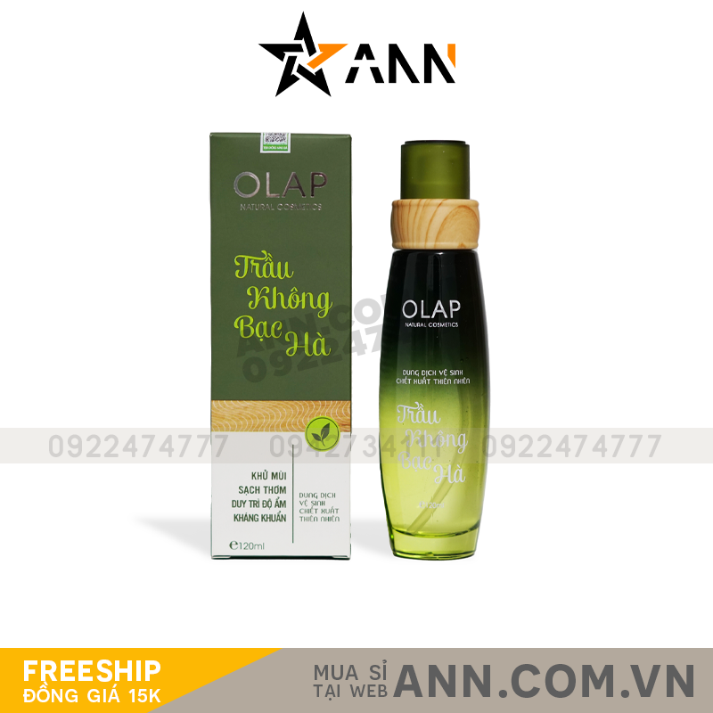 Dung Dịch Vệ Sinh Trầu Không Bạc Hà Olap 120ml