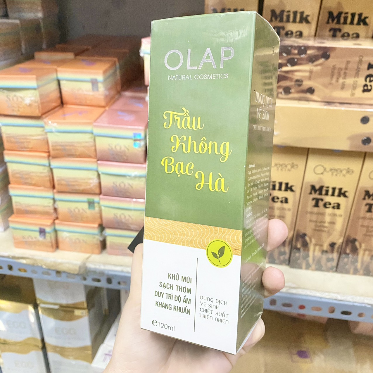 Dung Dịch Vệ Sinh Trầu Không Bạc Hà Olap 120ml