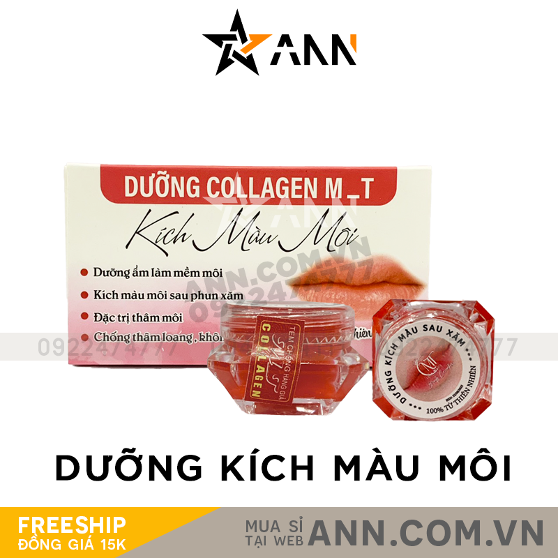 Dưỡng Môi Collagen Kích Màu Môi M&T MT Cosmetics