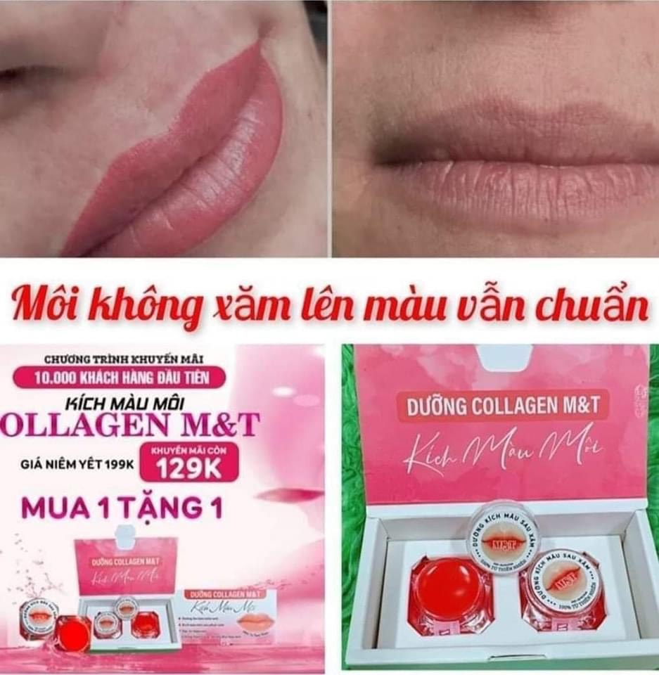 Dưỡng Môi Collagen Kích Màu Môi M&T MT Cosmetics