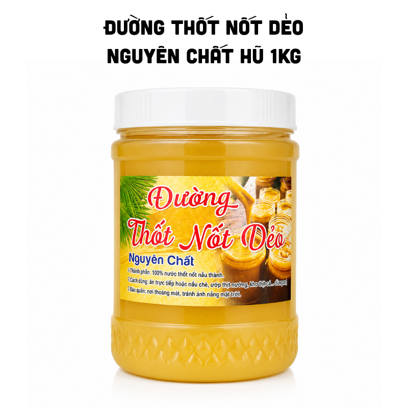 Hình dáng hũ 1kg và nhãn sản phẩm