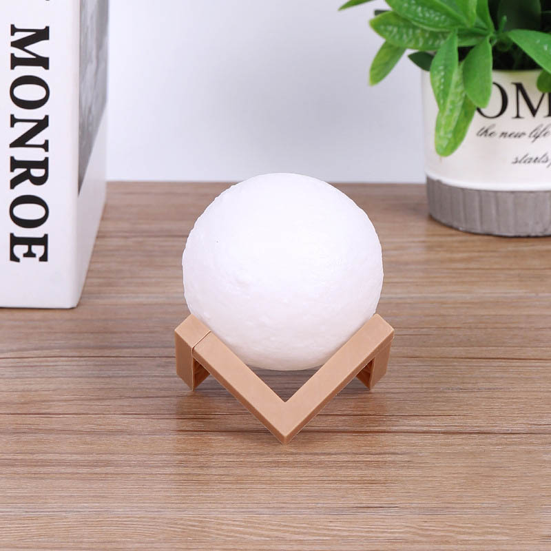 Đèn Ngủ Hình Mặt Trăng 3D Kèm Đế 10x8.5x8.5cm