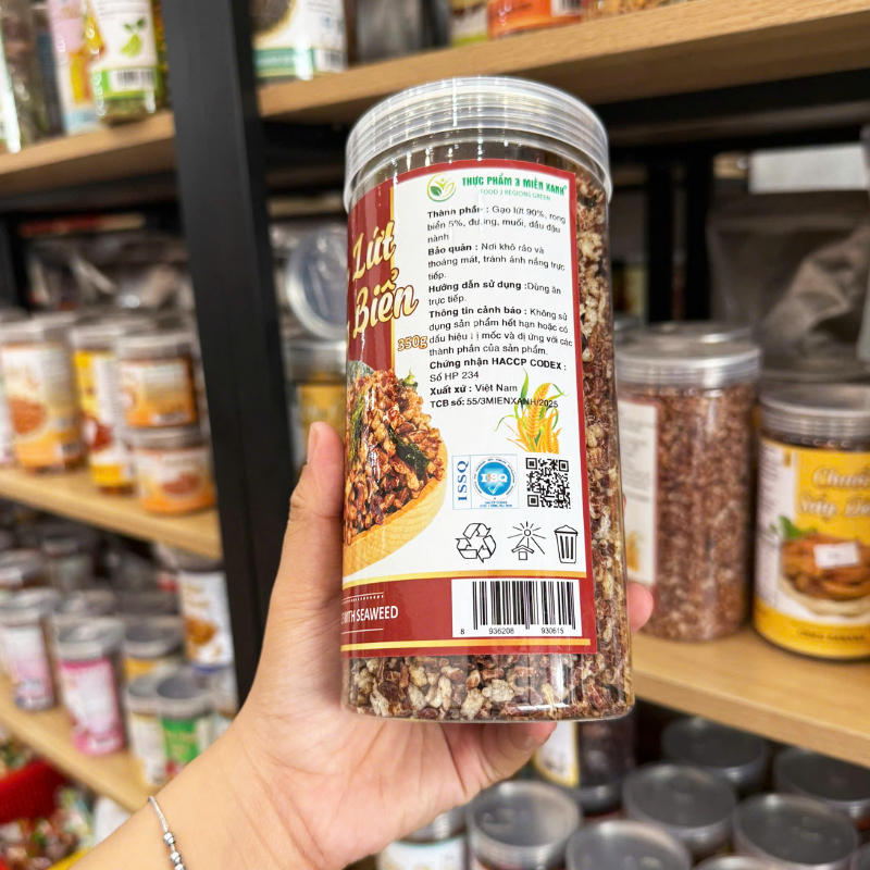 Gạo Lứt Rong Biển Thơm Giòn 350g Hộp PET