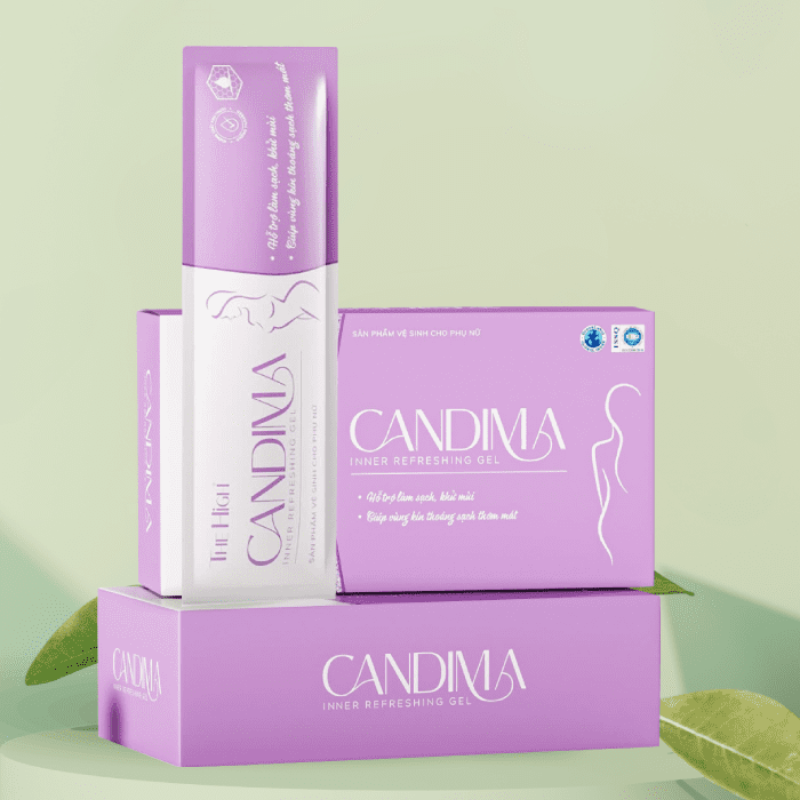 Gel dung dịch vệ sinh phụ nữ Candima The High hộp 8 gói 5ML