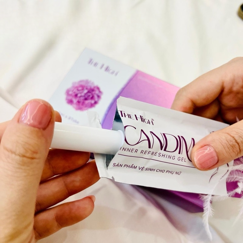 Gel dung dịch vệ sinh phụ nữ Candima The High hộp 8 gói 5ML