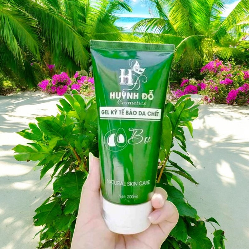Gel kỳ tế bào da chết bơ dạng tuýp cầm tay, thuận tiện mang theo