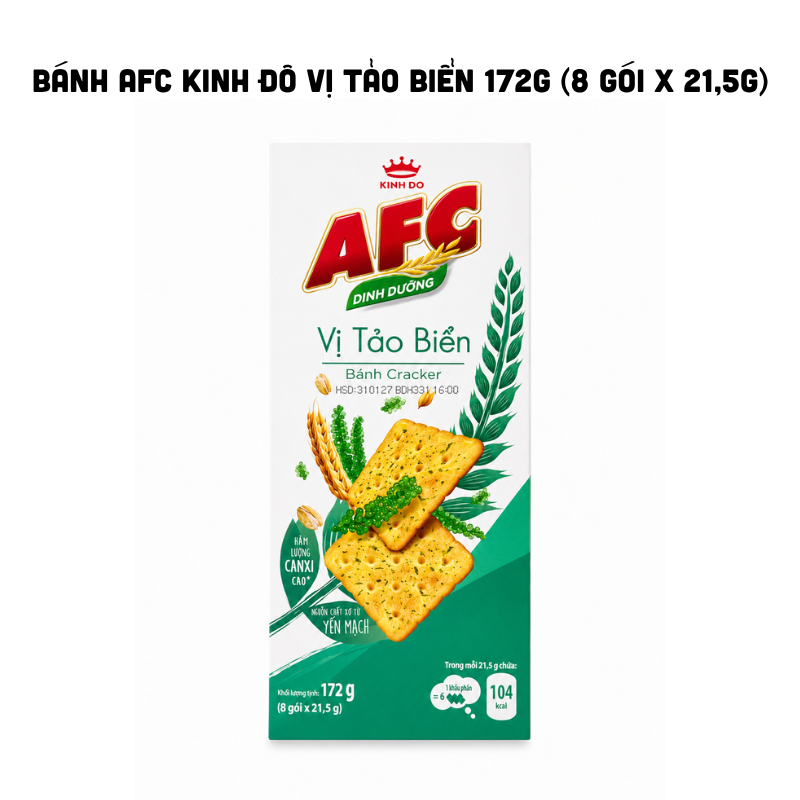 Bánh cracker AFC vị tảo biển 172g