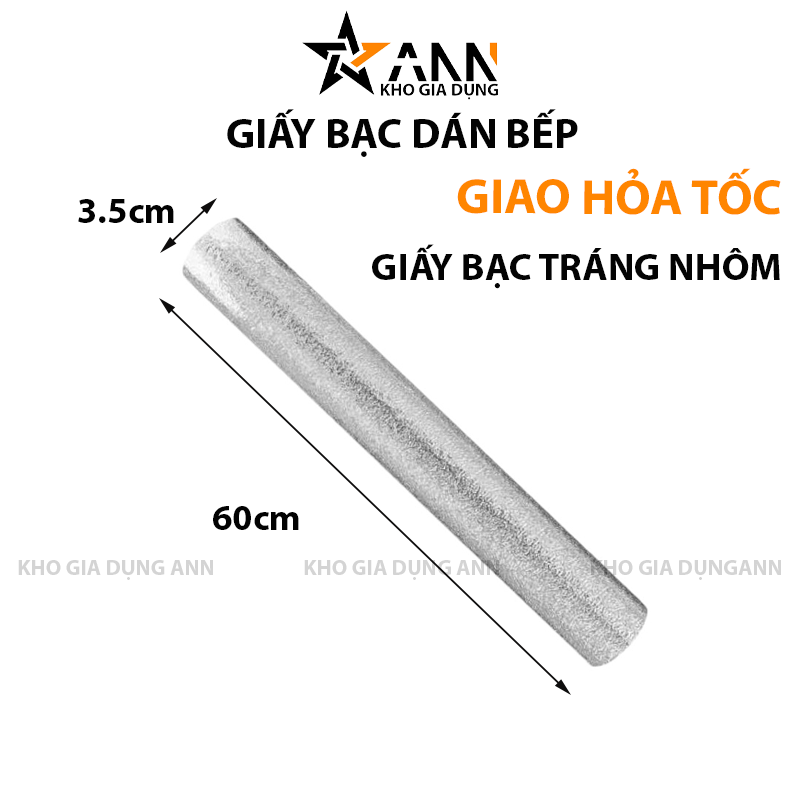 Giấy Bạc Dán Bếp Cách Nhiệt Chống Bụi Bẩn 170Cm