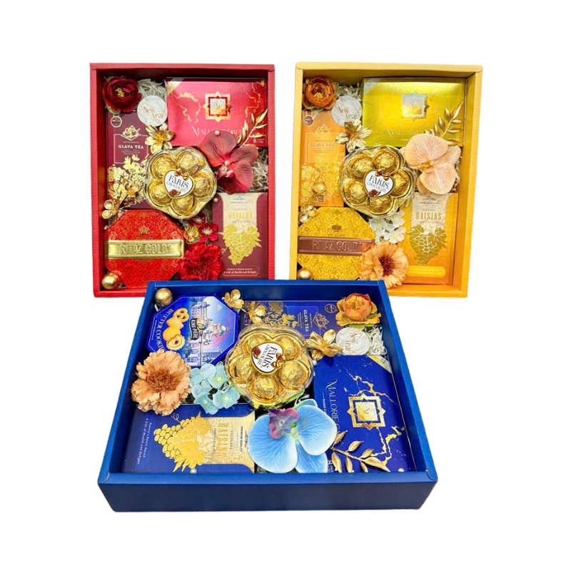Giỏ Quà 5 Món - Quà Tặng Tết Sang Trọng - Quà Trang Trí Tết - Giỏ Quà Tết phù hợp để tham khảo khi chọn Giỏ quà Tết