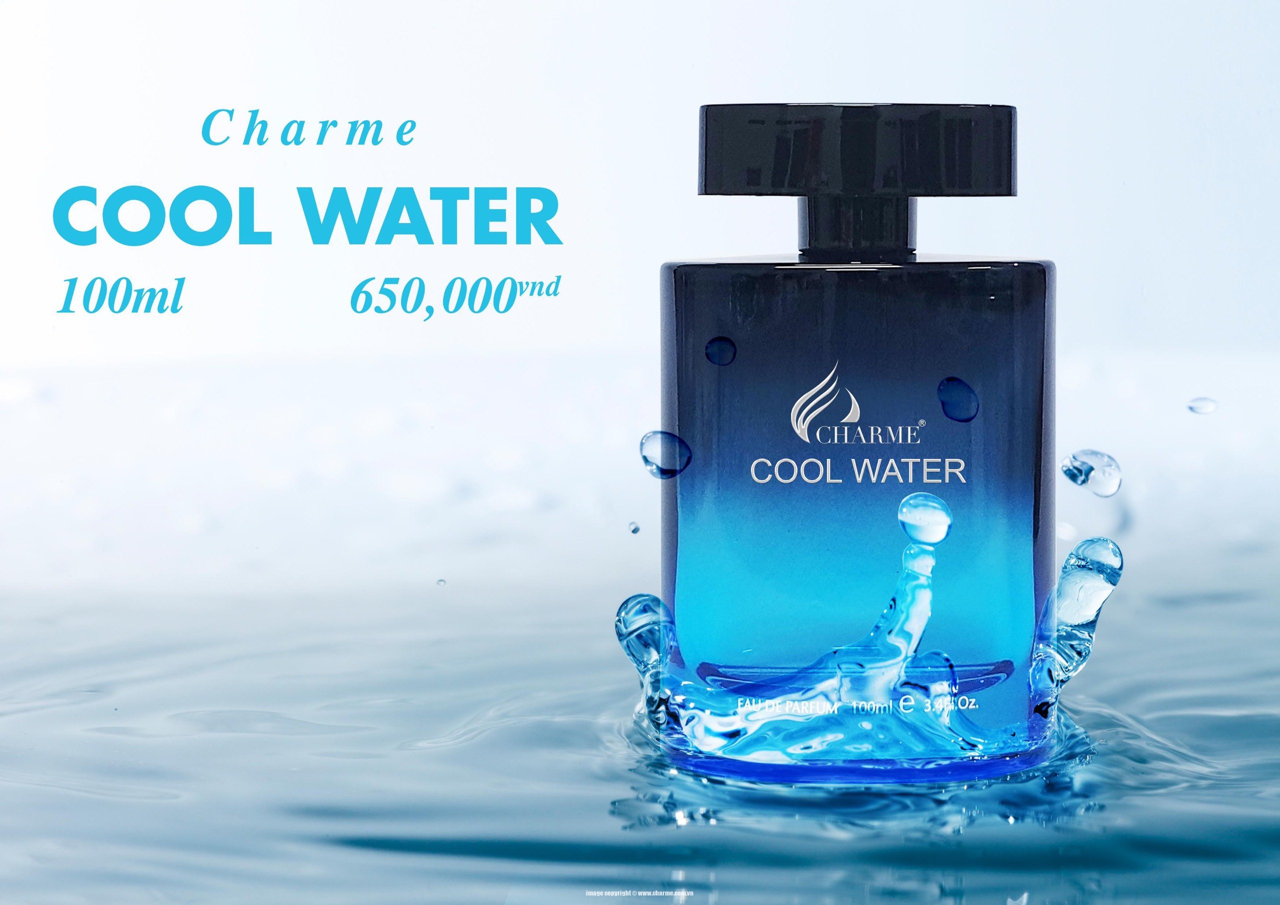 Nước Hoa Nam Charme Cool Water Eau De Parfum 100ml