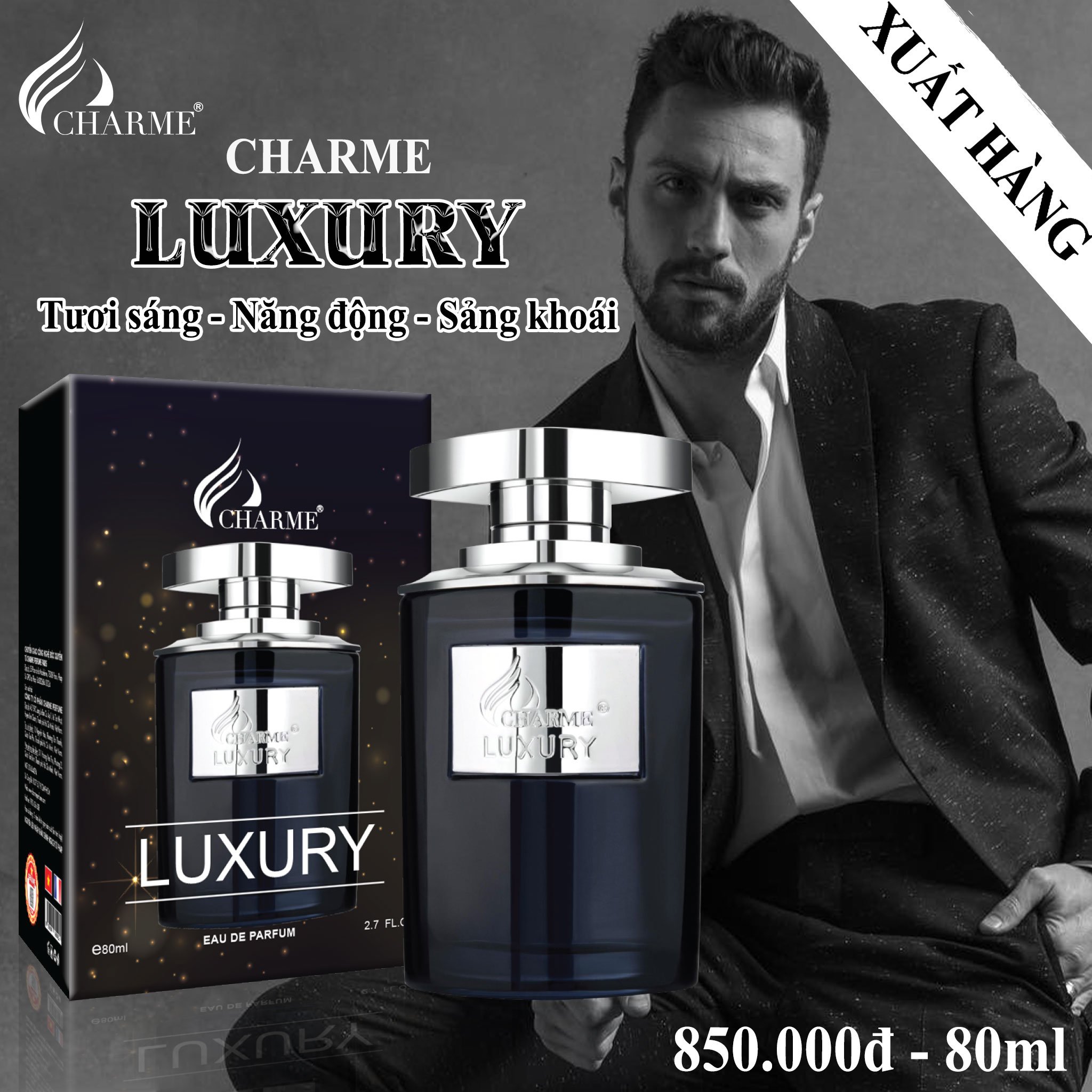 Nước Hoa Nam Charme Luxury 80ml