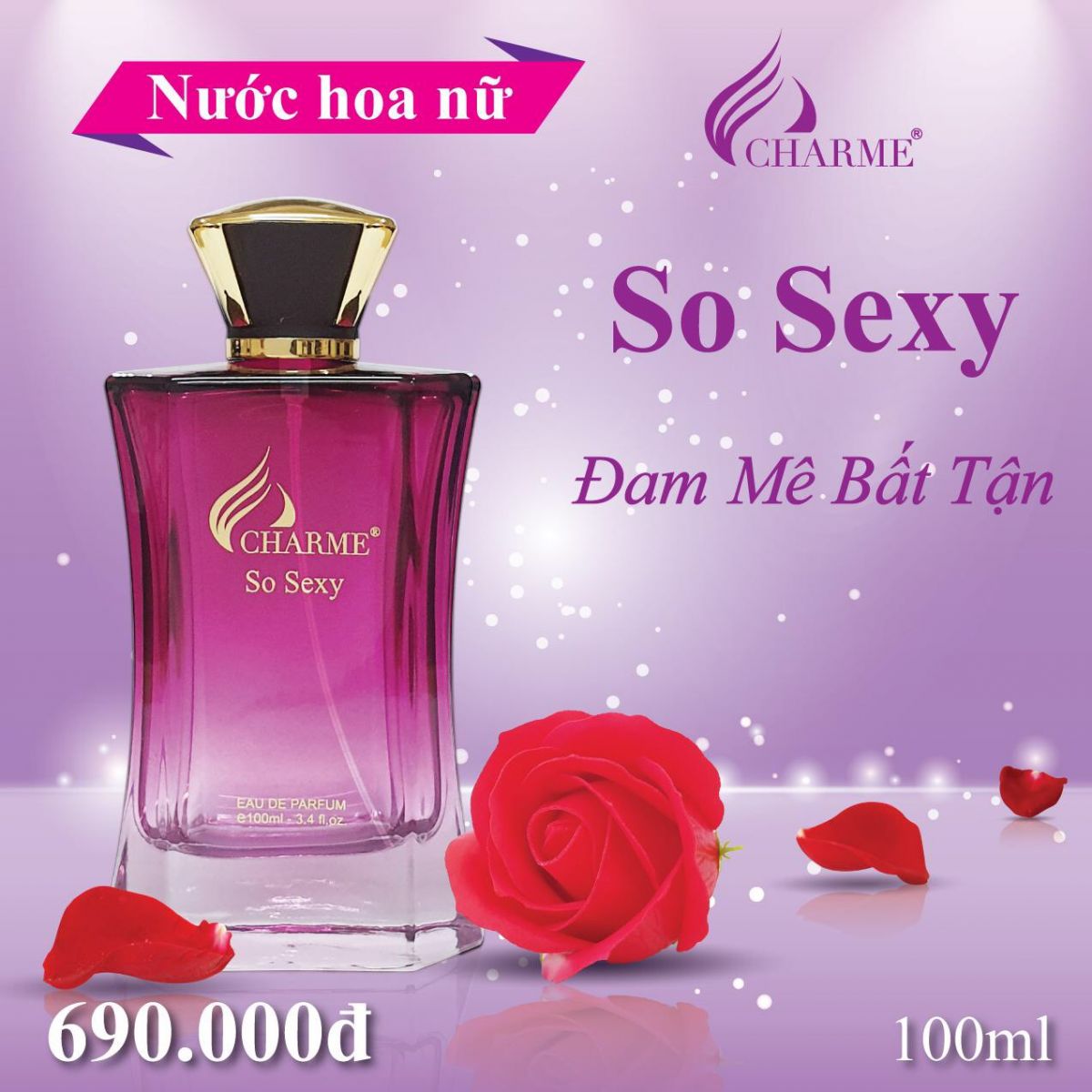 Nước Hoa Nữ Charme So Sexy EDP 100ml
