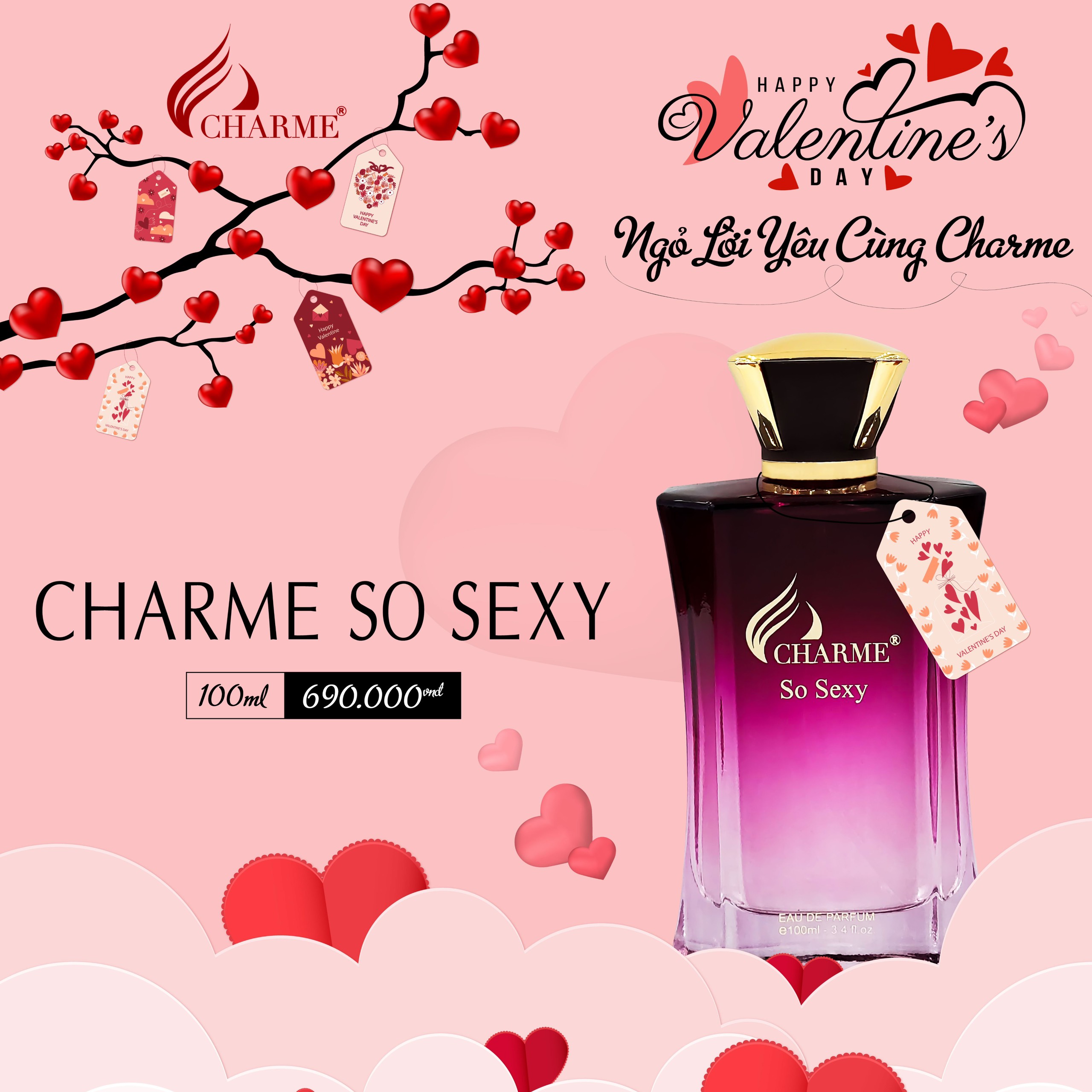 Nước Hoa Nữ Charme So Sexy EDP 100ml