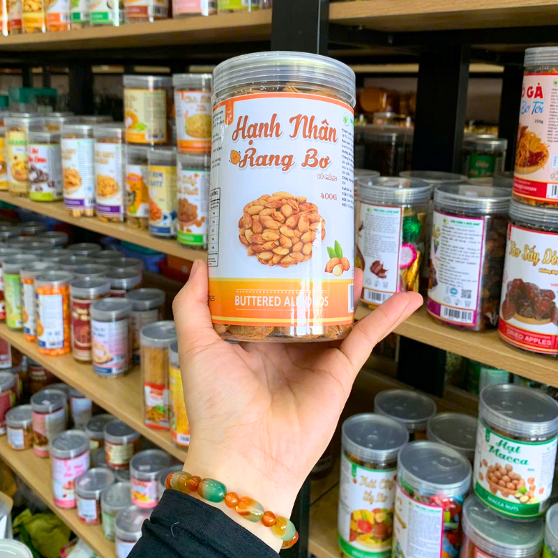 Mặt trước hũ với tên sản phẩm và quy cách 400g