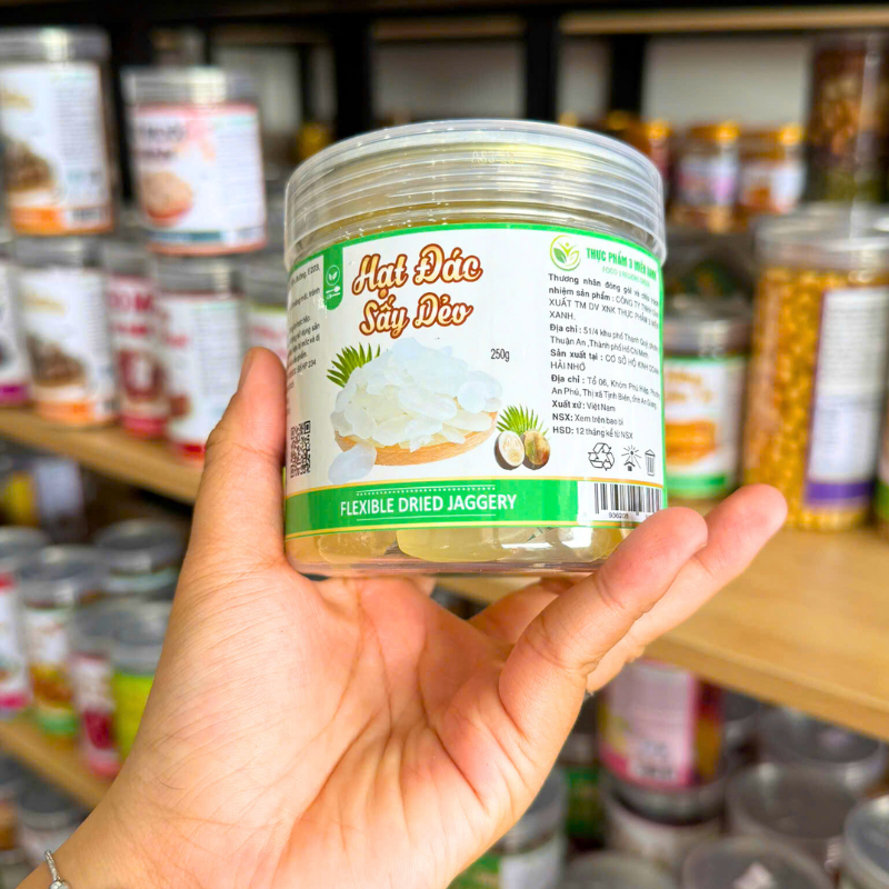 Mặt trước hũ với tên sản phẩm và khối lượng 250g