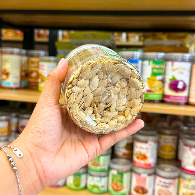 Hạt Bí Trắng Đặc Biệt Mini 200g Hộp Pet