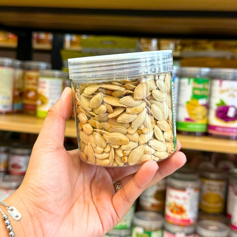Hạt Bí Trắng Đặc Biệt Mini 200g Hộp Pet