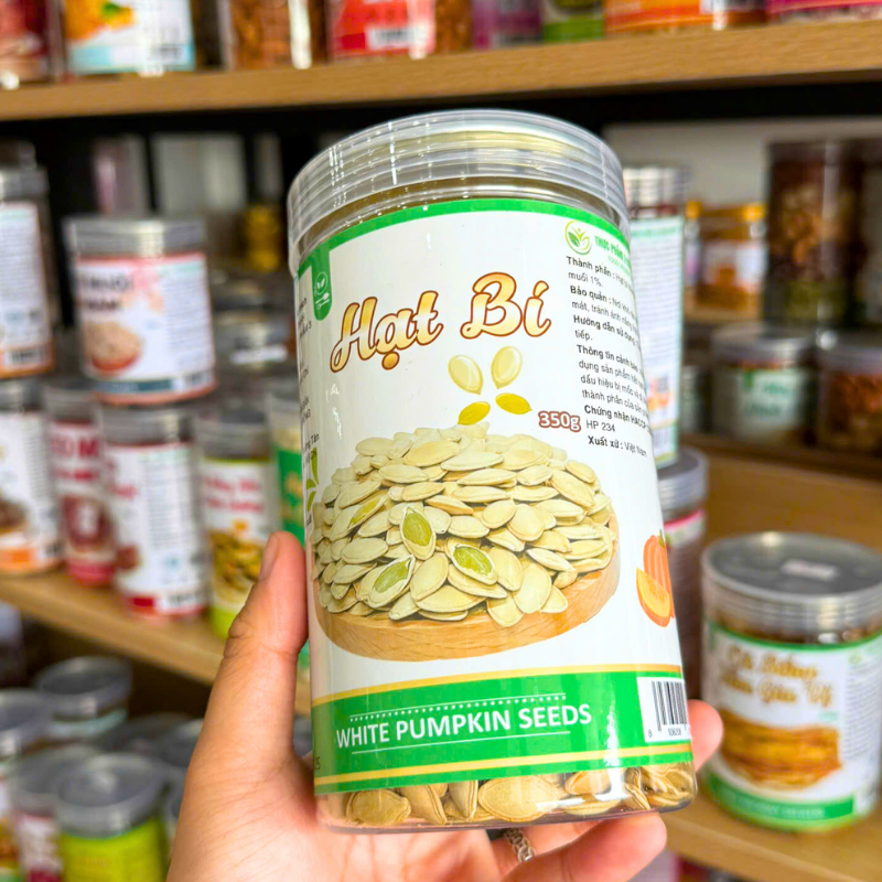 Mặt trước hũ sản phẩm với tên gọi và quy cách 350g