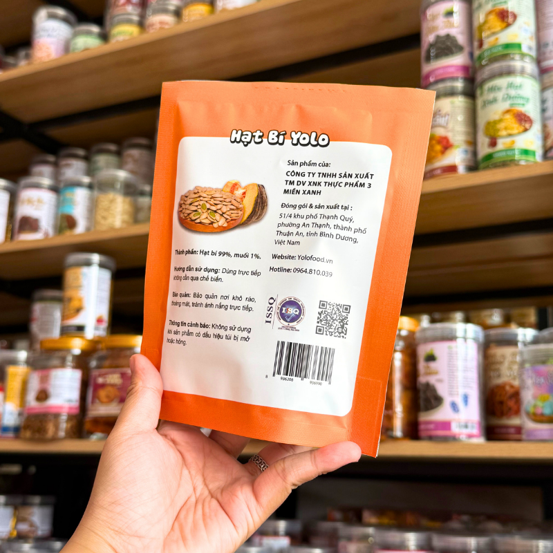 Hạt Bí Trắng Yolo Food Gói 100g