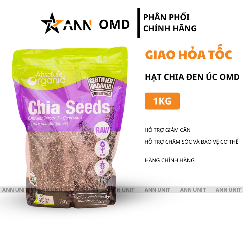 Hạt Chia Absolute Organic Chia Seeds 1kg