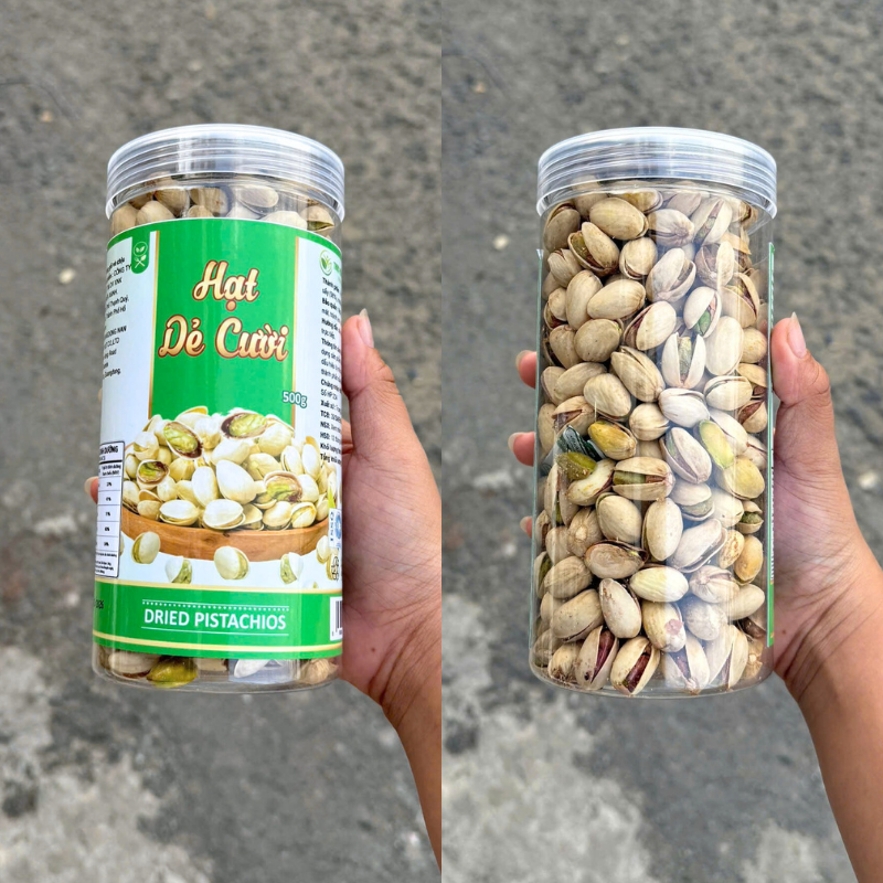 Hạt Dẻ Cười Không Tẩy Trắng Hộp PET 500g