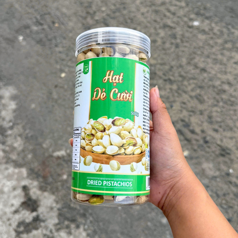 Hạt Dẻ Cười Không Tẩy Trắng Hộp PET 500g