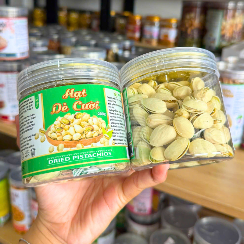 Hạt Dẻ Cười Mini Thơm Ngon 200g - Hũ Pet phù hợp để tham khảo khi chọn hạt dẻ