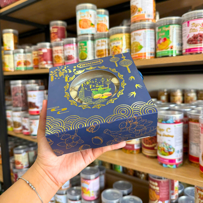 Hạt Dẻ Cười Pistachios Hộp Quà Tết