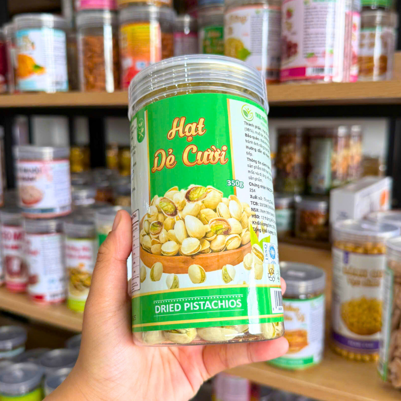 Mặt trước hũ với tên sản phẩm và quy cách 350g