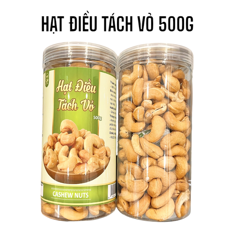 Hình ảnh cận cảnh hộp PET và nhãn 500g