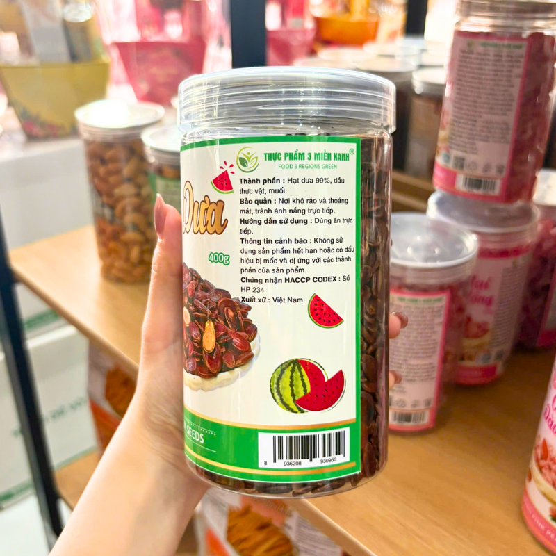 Nhãn thông tin thành phần và khối lượng sản phẩm