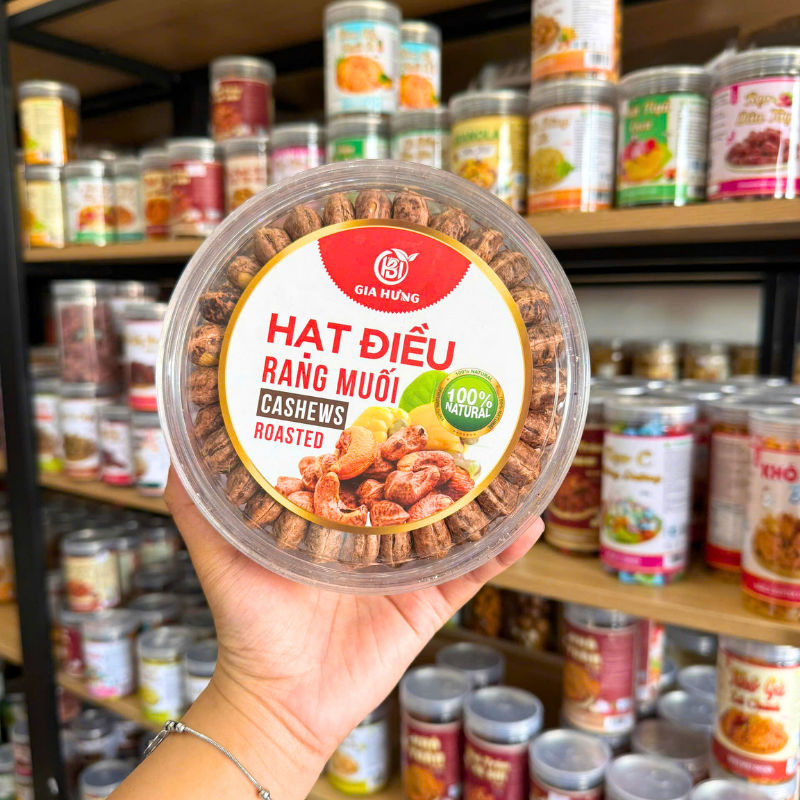 Hạt Điều Rang Muối Gia Hưng Thơm Ngon - Hạt Điều Xếp Hoa phù hợp để tham khảo khi chọn hạt điều rang muối