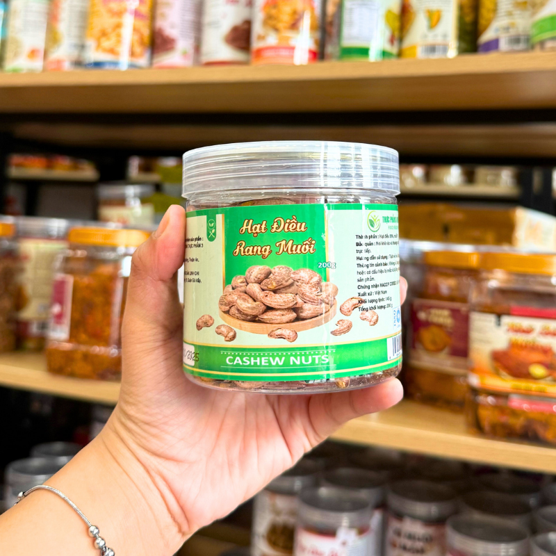 Hạt Điều Rang Muối Mini 200g Hũ Pet