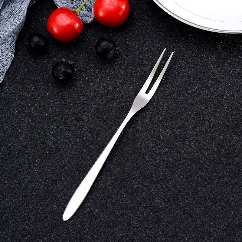 Hộp 10 Nĩa Xiên Thức Ăn Inox 13.4cm
