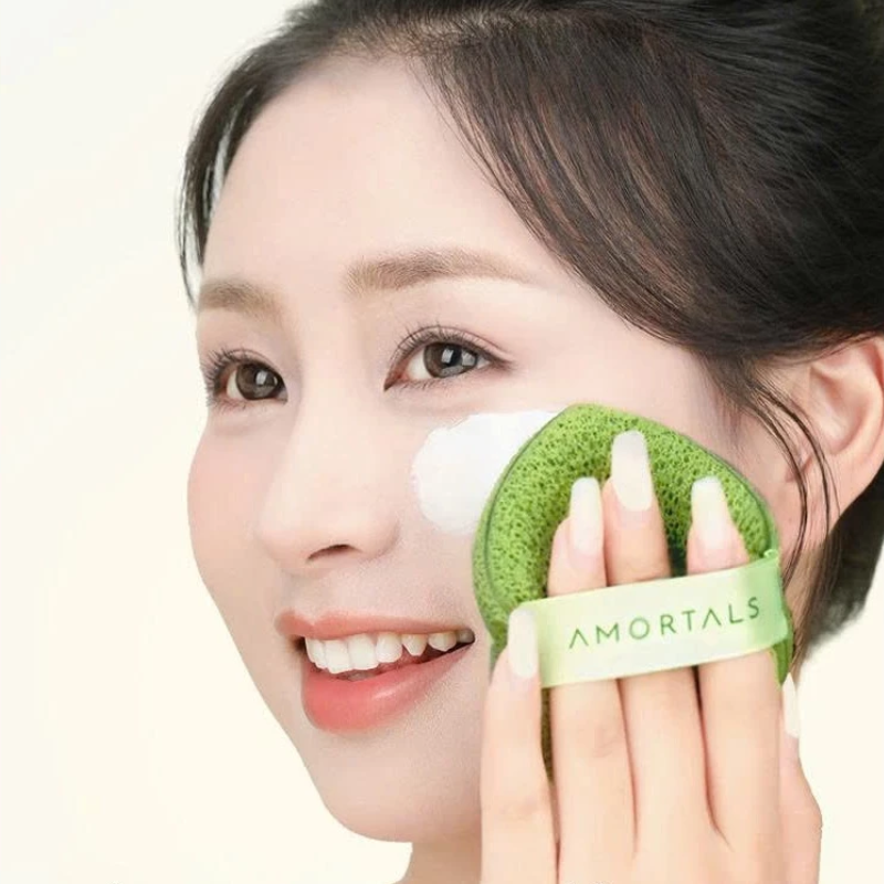 Bông Mút Rửa Mặt AMORTALS Hộp 3 Miếng 15mm
