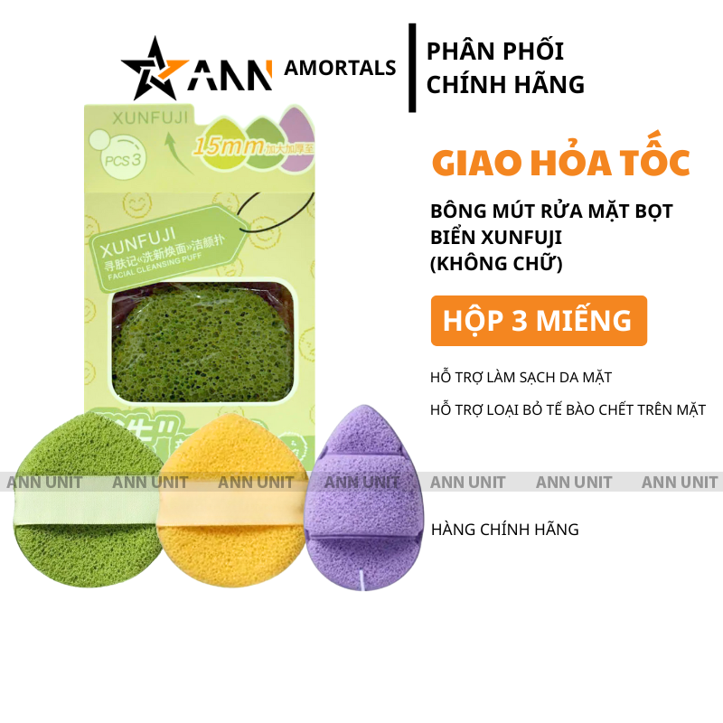 Quy cách hộp 3 miếng với 3 màu khác nhau